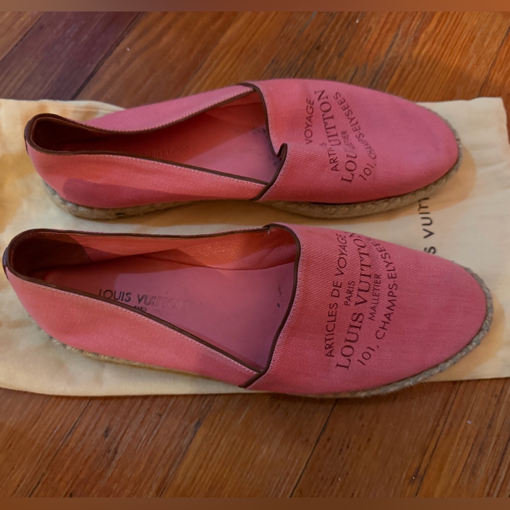 Authentic Louis Vuitton Coral Voyage Espadrilles for Women size 38.5 - Picture 1 of 4